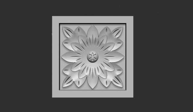 Rosette Modelo de impresión 3D .c4d .max .obj .3ds .fbx .stl .blend 