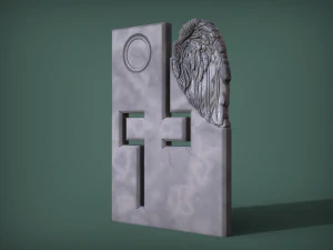 Memorial Tombstones wing 3D Print Model