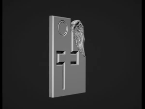 Memorial Tombstones wing 3D Print Model