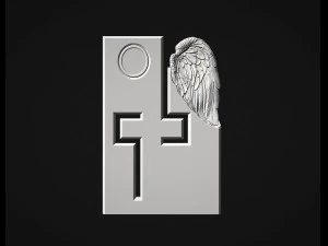 Memorial Tombstones wing 3D Print Model