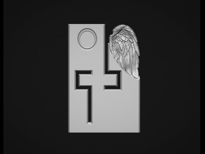 Memorial Tombstones wing 3D प्रिंट मॉडल