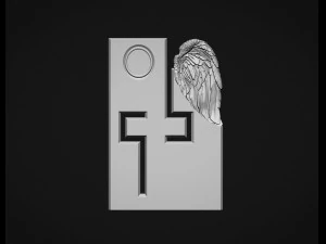 Memorial Tombstones wing 3D Print Model