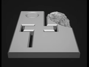 Memorial Tombstones wing 3D Print Model