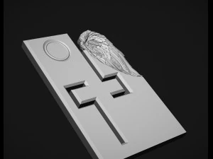 Memorial Tombstones wing 3D Print Model
