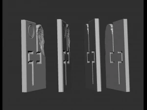 Memorial Tombstones wing 3D Print Model
