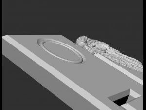 Memorial Tombstones wing 3D Print Model
