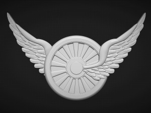 Winged Wheel 3D Принт Модель