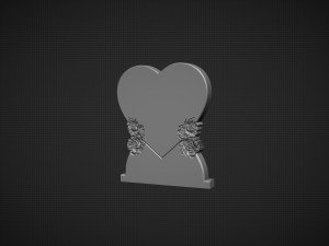 Heart Shaped Tombstone Modelo de impresión 3D