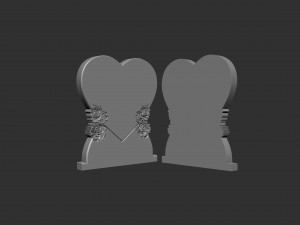 Heart Shaped Tombstone Modelo de impresión 3D