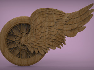 Winged wheel 3D-Druckmodell