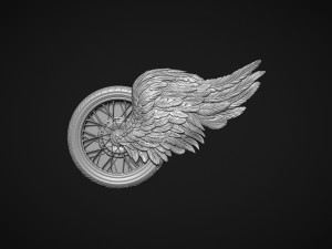 Winged wheel 3D-Druckmodell