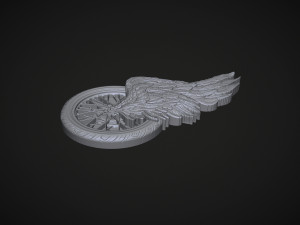 Winged wheel 3D-Druckmodell