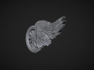 Winged wheel 3D-Druckmodell