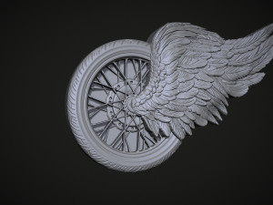 Winged wheel 3D-Druckmodell