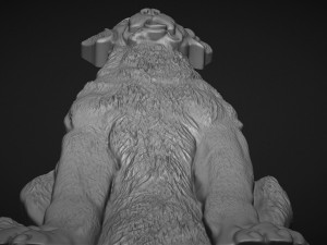 Dog Bas-relief 3D Print Model