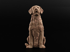 Dog Bas-relief 3D Print Model