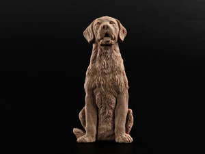 Dog Bas-relief 3D Print Model