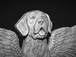 Winged Dog 3D Print Model