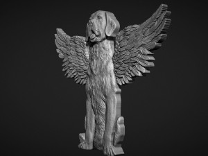 Winged Dog Modèles 3D en vedette