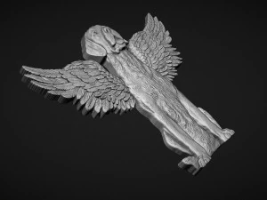 Winged Dog 3D Print Model