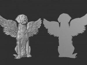 Winged Dog Modèles 3D en vedette