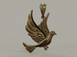 Dove Pendant Modelo de Impressão 3D