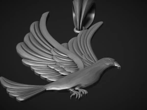 Dove Pendant 3D Print Model