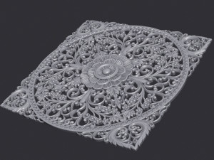 Carved Decor Ornament 3D Print Model