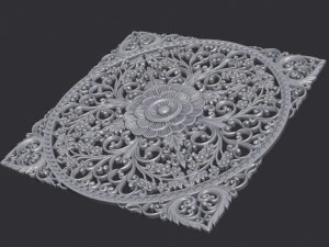 Carved Decor Ornament 3D Print Model