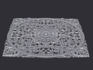 Carved Decor Ornament 3D Print Model