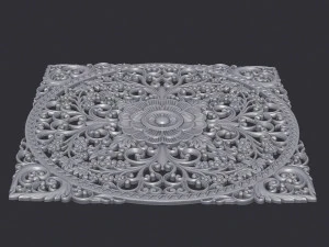 Carved Decor Ornament 3D Print Model