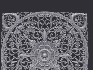 Carved Decor Ornament 3D Print Model