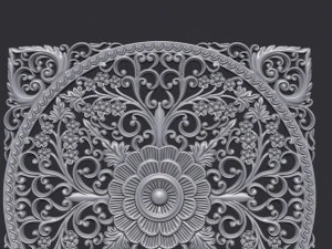 Carved Decor Ornament 3D Print Model