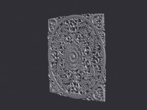 Carved Decor Ornament 3D Print Model