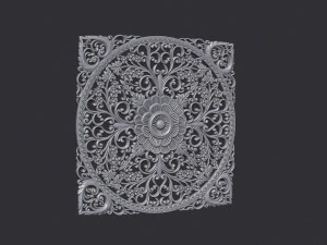 Carved Decor Ornament 3D Print Model