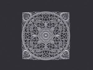 Carved Decor Ornament 3D Print Model