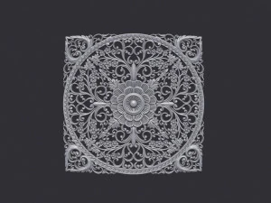 Carved Decor Ornament 3D Print Model