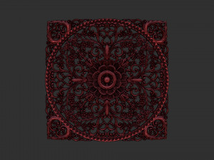 Carved Decor Ornament 3D Print Model