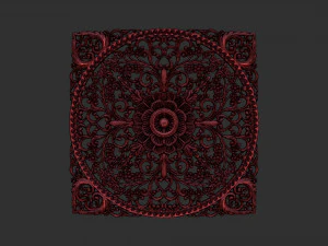 Carved Decor Ornament 3D Print Model