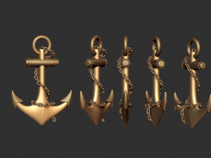 Anchor gold Modelo de Impressão 3D