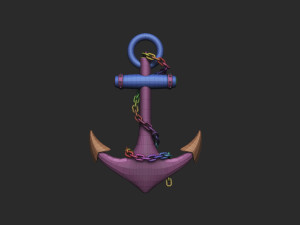 Anchor gold Modelo de Impressão 3D