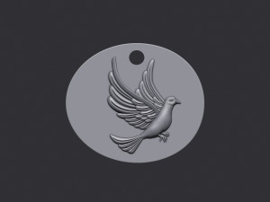 Dove Pendant 3D Baskı Modeli