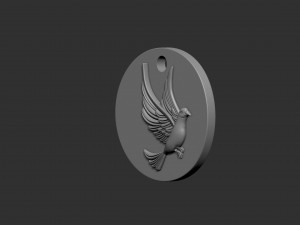 Dove Pendant 3D Baskı Modeli
