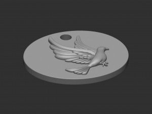 Dove Pendant 3D Baskı Modeli
