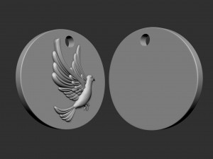 Dove Pendant 3D Baskı Modeli