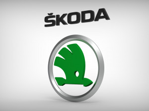 Skoda Logo 3D Принт Модель