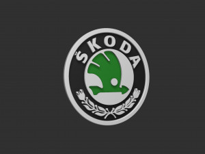 Skoda Logo 3D Принт Модель