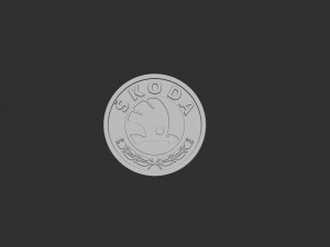Skoda Logo 3D Принт Модель