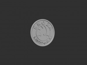 Skoda Logo 3D Принт Модель