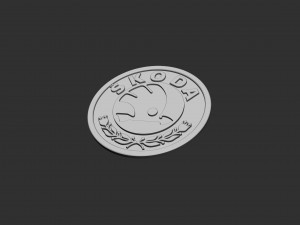 Skoda Logo 3D Принт Модель